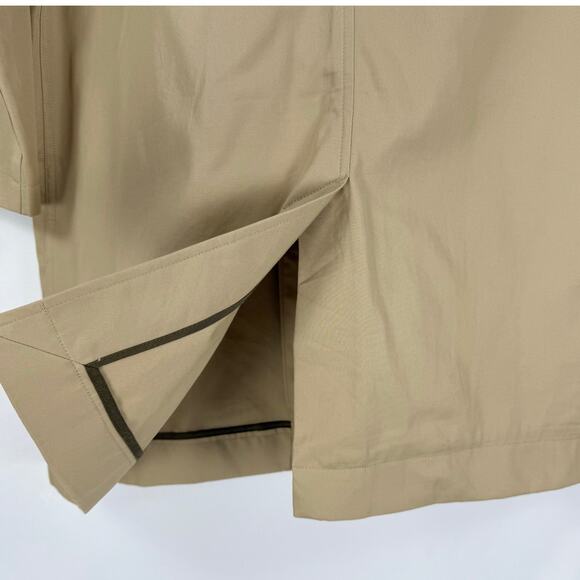 Everlane Women's The Mac Trench Coat Large Cornstalk Khaki Minimalist - Picture 8 of 16